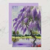 Wisteria-boom Kaart (Voorkant / Achterkant)