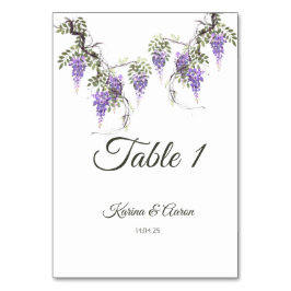 Wisteria Bruiloft Welkom Bord Kaart
