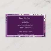 Wisteria Calling Card Contactkaartje (Achterkant)