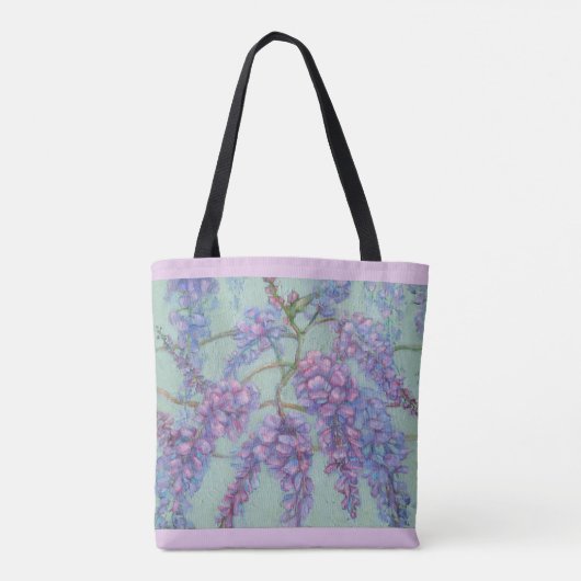 Wisteria Canvas tas (Achterkant)