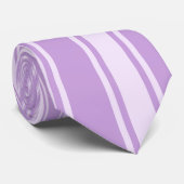 Wisteria Color Stripe Funky Pattern Stropdas (Opgerold)