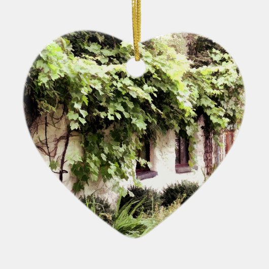 WISTERIA COTTAGE KERAMISCH ORNAMENT (Voorkant)