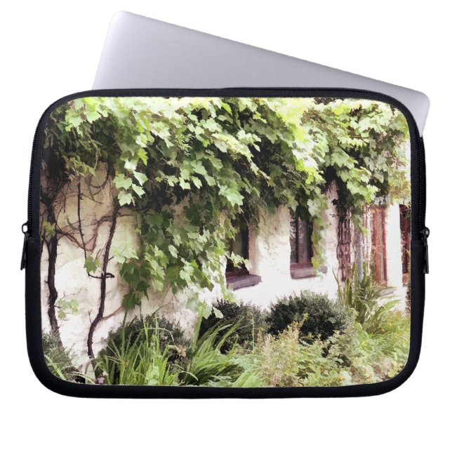 WISTERIA COTTAGE LAPTOP SLEEVE (Voorkant)