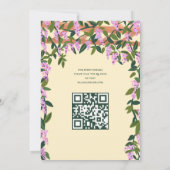 Wisteria Custom B'nai Bat Bar Mitzvah QR Code Kaart (Achterkant)