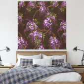 Wisteria, de sinaasappelschilderij canvas afdruk (Insitu (Slaapkamer))