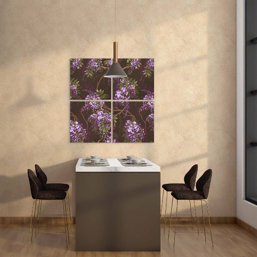 Wisteria, de sinaasappelschilderij canvas afdruk