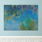 Wisteria door Claude Monet Canvas Afdruk (Insitu (Houten vloer))