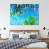 Wisteria door Claude Monet Canvas Afdruk (Insitu (Slaapkamer))