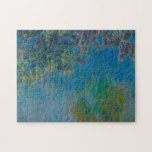 Wisteria door Claude Monet Legpuzzel<br><div class="desc">Wisteria van Claude Monet, olie op canvas c. 1925, is een landschapsschilderij van hangende wisteria bloemwijnstokken over reflecties in het water van de beroemde waterliefvijver en bloemtuin die het huis en de studio van de kunstenaar in Giverny omsingelde. De kunstenaar vult de bovenste helft van het afbeeldingen vlak met een...</div>