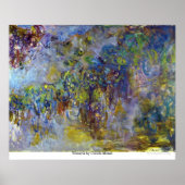 Wisteria door Claude Monet Poster (Voorkant)