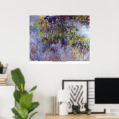 Wisteria door Claude Monet Poster (Thuiskantoor)