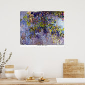 Wisteria door Claude Monet Poster (Keuken)