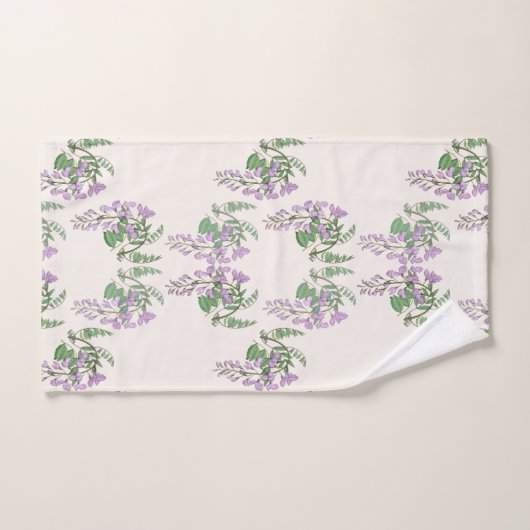 Wisteria Dream Floral Bath Towel Set Bad Handdoek (Handdoek)