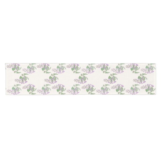 Wisteria Dream Table Runner 14x72 Korte Tafelloper (Horizontaal)