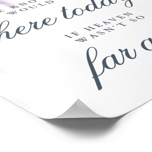 Wisteria droomt bruiloft poster (Hoek)