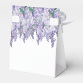 Wisteria Dusty Paarse Waterverf Wedding Bedankdoosjes (Achterkant)