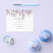 Wisteria Dusty Pink Weddenschap Save Dates BUDGET Flyer (Enkel)
