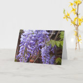 Wisteria Editable Wenskaart Kaart (Gele Bloem)