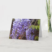 Wisteria Editable Wenskaart Kaart (Voorkant)