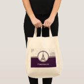 Wisteria Eiffel Tower Tote Bag (Voorkant (product))
