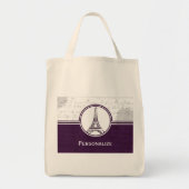Wisteria Eiffel Tower Tote Bag (Voorkant)