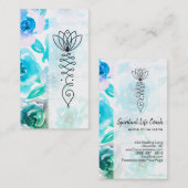 ** Wisteria en Rozen Bloemen Pad van Nirvana Visitekaartje (Voorkant / Achterkant)