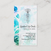 ** Wisteria en Rozen Bloemen Pad van Nirvana Visitekaartje (Achterkant)