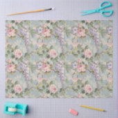 Wisteria en Rozen Tissue Paper Tissuepapier (Craft)