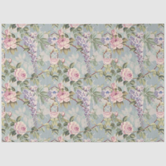Wisteria en Rozen Tissue Paper Tissuepapier