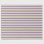 Wisteria en Tan Striped Wrapping Paper Cadeaupapier (Vlak)