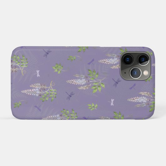 Wisteria, ferns, & Dragonflies Case-Mate iPhone Case (Achterkant (horizontaal))