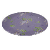 Wisteria, ferns, & Dragonflies Snijplank (Hoek)