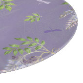 Wisteria, ferns, & Dragonflies Snijplank (Hoek)