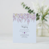 Wisteria Floral Garden Blue Wedding Sage (Staand voorkant)