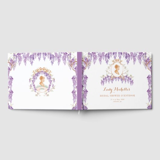 Wisteria Floral Regency Vrijgezellenfeest Gastenboek (Volledig)