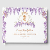  Wisteria Floral Regency Vrijgezellenfeest Gastenboek (Voorkant)