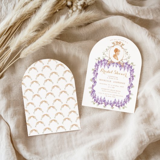 Wisteria Floral Regency Vrijgezellenfeest Kaart