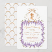 Wisteria Floral Regency Vrijgezellenfeest Kaart (Voorkant / Achterkant)