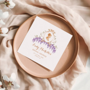 Wisteria Floral Regency Vrijgezellenfeest Servet