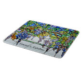 Wisteria  Floral Tiffany Glas in lood Snijplank (Hoek)