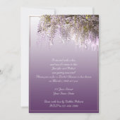 Wisteria Flower Lavender Bridal Shower Invitation Kaart (Voorkant)