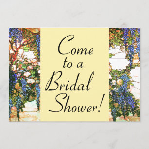 Wisteria Flowers Floral Bridal Shower Kaart