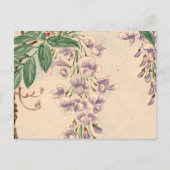 Wisteria Flowers, Purple Flowers, Floral Pattern Briefkaart (Voorkant)