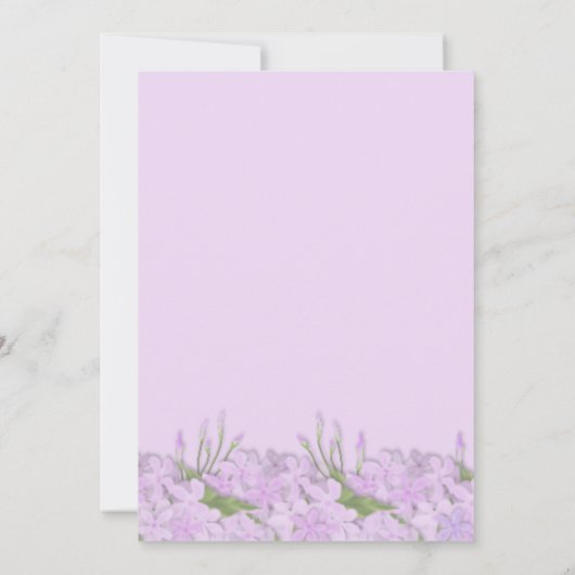 Wisteria Flowers Wedding Invitation Kaart (Achterkant)
