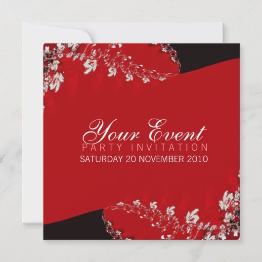 Wisteria Fractal Invitations Kaart (Voorkant)