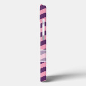 Wisteria Frosted Orchid Chevrons met Snowflake Case-Mate iPhone Case (Achterkant / Links)