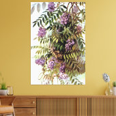 Wisteria Frutescens Botanische Kunstschilder Canvas Afdruk (Insitu (Woonkamer))
