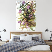 Wisteria Frutescens Botanische Kunstschilder Canvas Afdruk (Insitu (Slaapkamer))