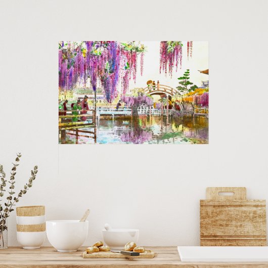 Wisteria Garden 1908 Poster (Keuken)