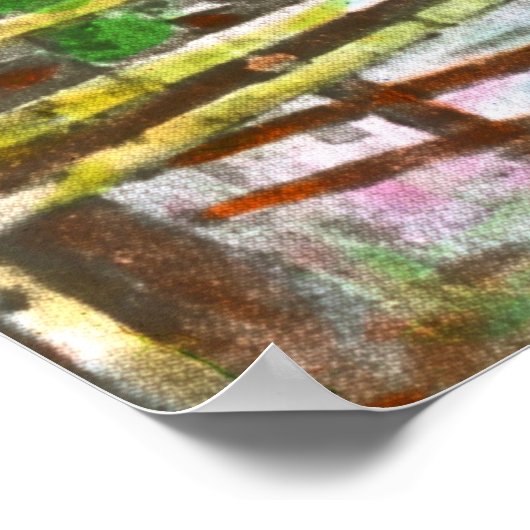 Wisteria Garden 1908 Poster (Hoek)